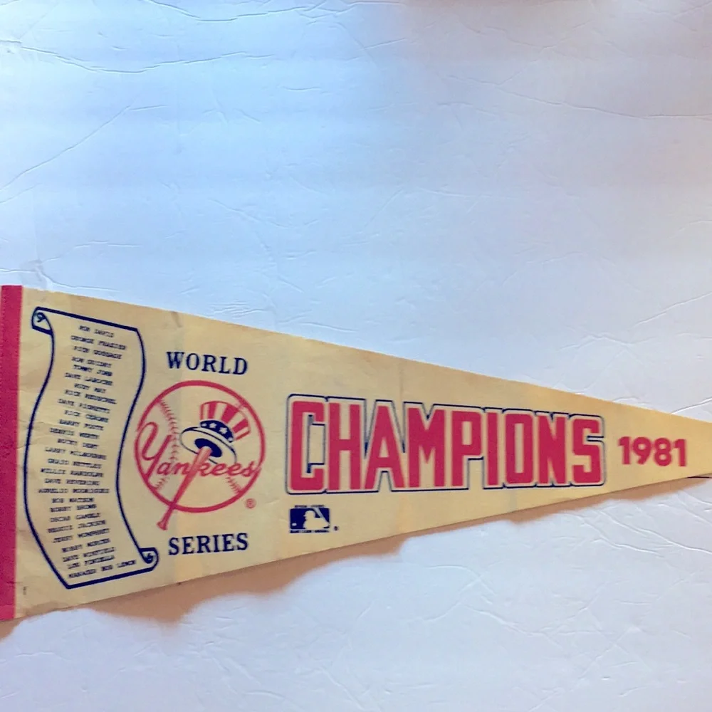 Vintage 1981 World Series Champion Yankees